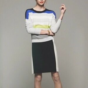Diane Von Furstenberg Ulyssa Color Blocked Skirt
